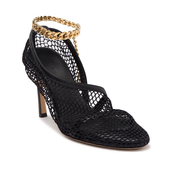 Bottega Veneta Shoes - Bottega Veneta Stretch Mesh & Leather Pump